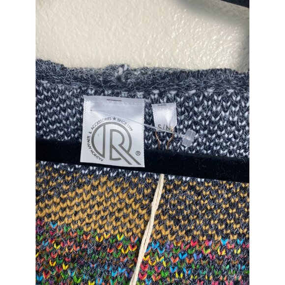 Original Aztec Open Front Hooded Long Cardigan Sweater size Medium Tribal. - Picture 3 of 9